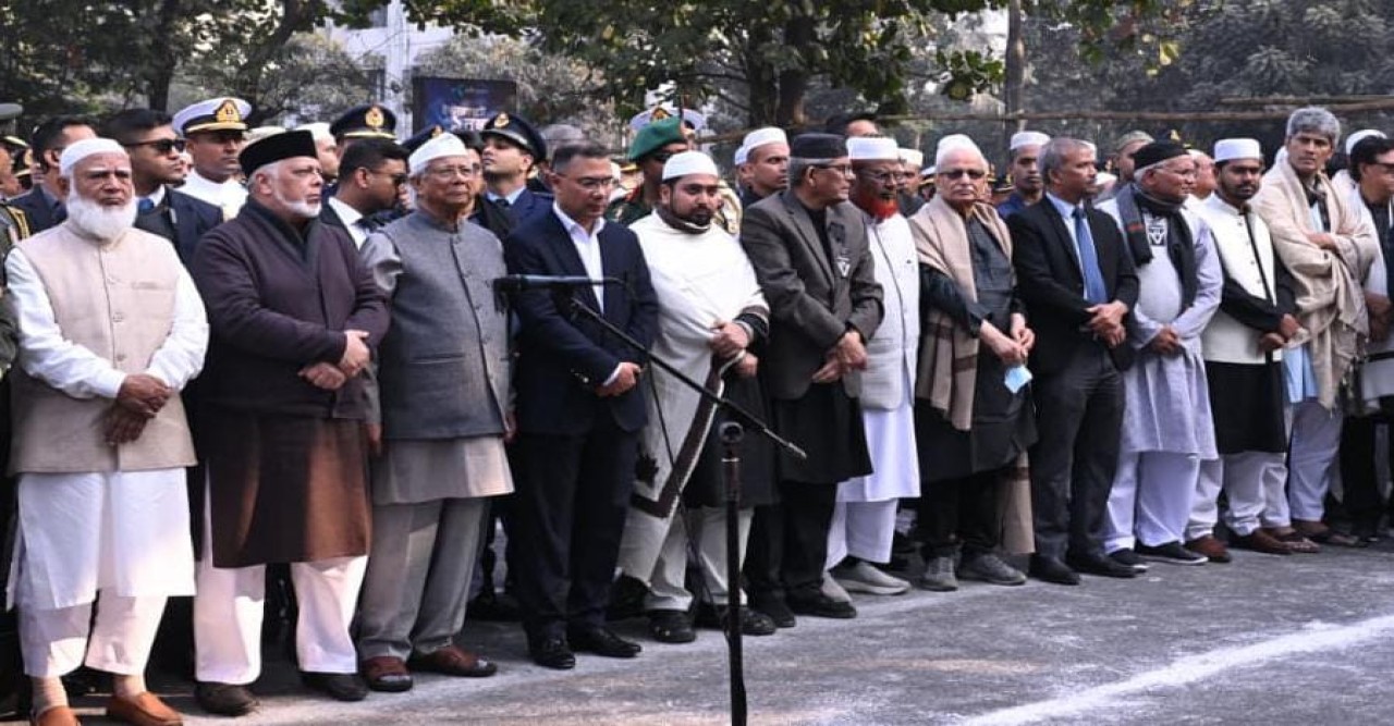 বেগম খালেদা জিয়ার জানাজায় প্রধান উপদেষ্টা অধ্যাপক মুহাম্মদ ইউনূস