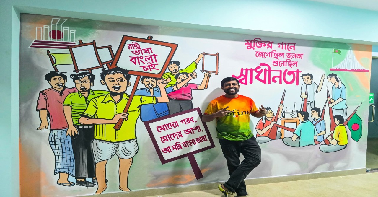 শিল্পী হতে বড় প্রতিষ্ঠানের প্রয়োজন নেই: অদম্য ইচ্ছায় ইতিহাস রাঙাচ্ছেন আবুল বাশার