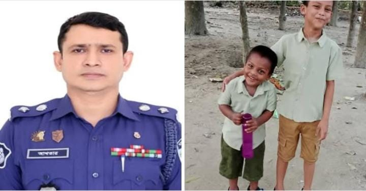 “সাংবাদিক তুহিনের সন্তানদের পাশে মানবিক এসপি কাজী আখতার”