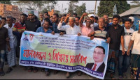 মোরেলগঞ্জে বিএনপির বিক্ষোভ সমাবেশ
